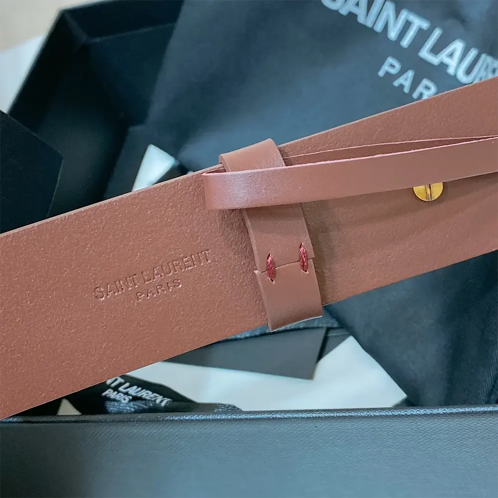 Saint Laurent YSL Unisex Motorcycle Belt in Leather - image 7