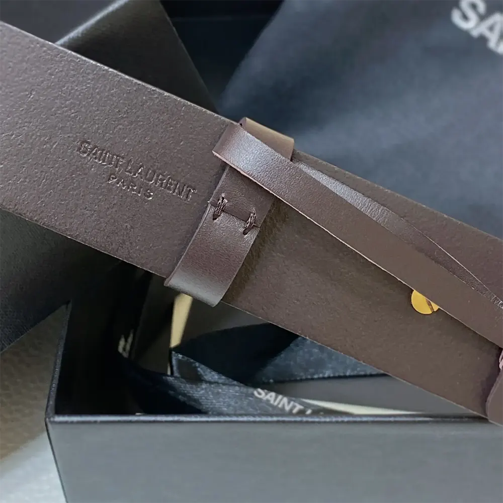 Saint Laurent YSL Unisex Motorcycle Belt in Leather - image 5