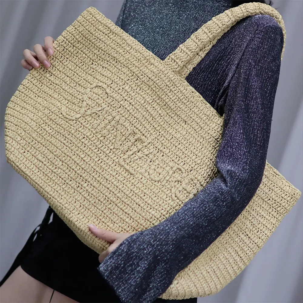 Saint Laurent YSL Unisex Saint Laurent Tote in Raffia - image 14