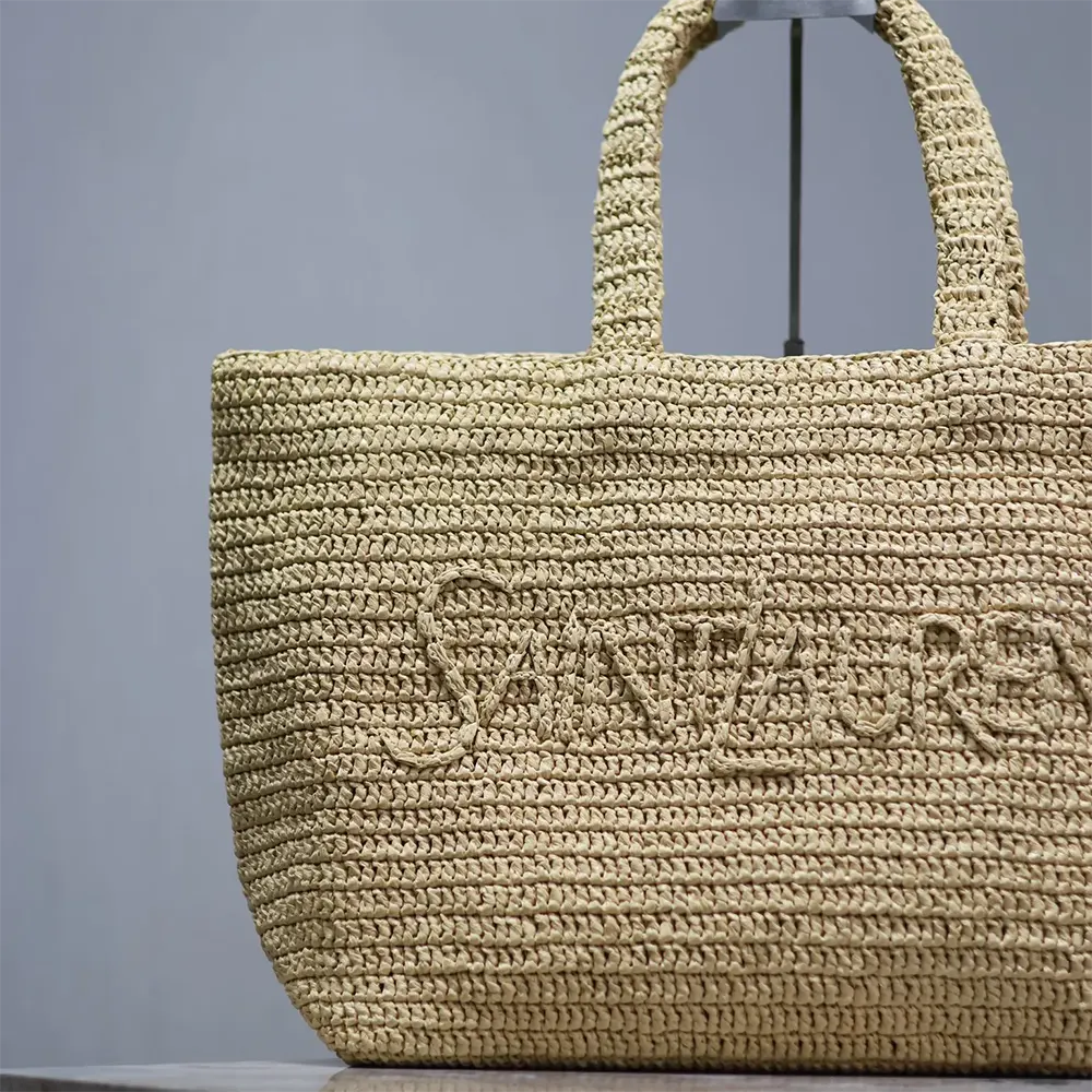 Saint Laurent YSL Unisex Saint Laurent Tote in Raffia - image 6
