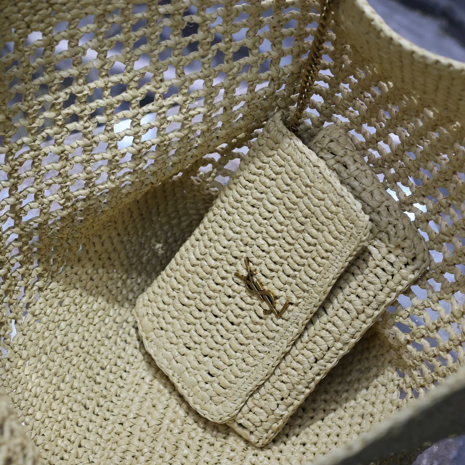 Saint Laurent YSL Women Icare in Raffia - image 11