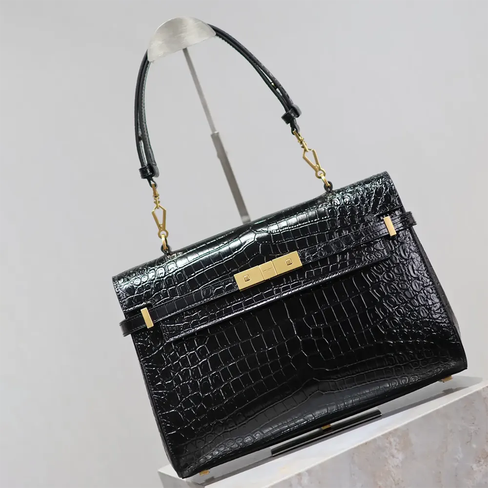 Saint Laurent YSL Women Manhattan Top-handle in Shiny Alligator - image 4
