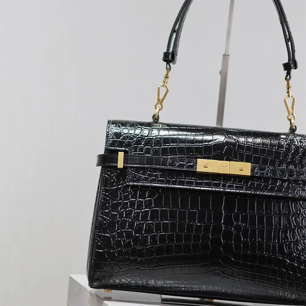 Saint Laurent YSL Women Manhattan Top-handle in Shiny Alligator - image 5