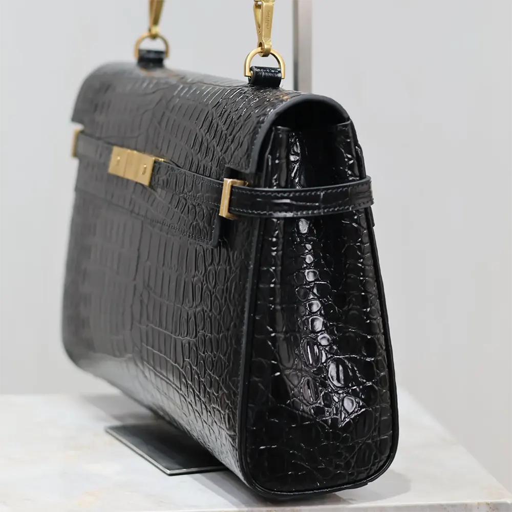 Saint Laurent YSL Women Manhattan Top-handle in Shiny Alligator - image 6