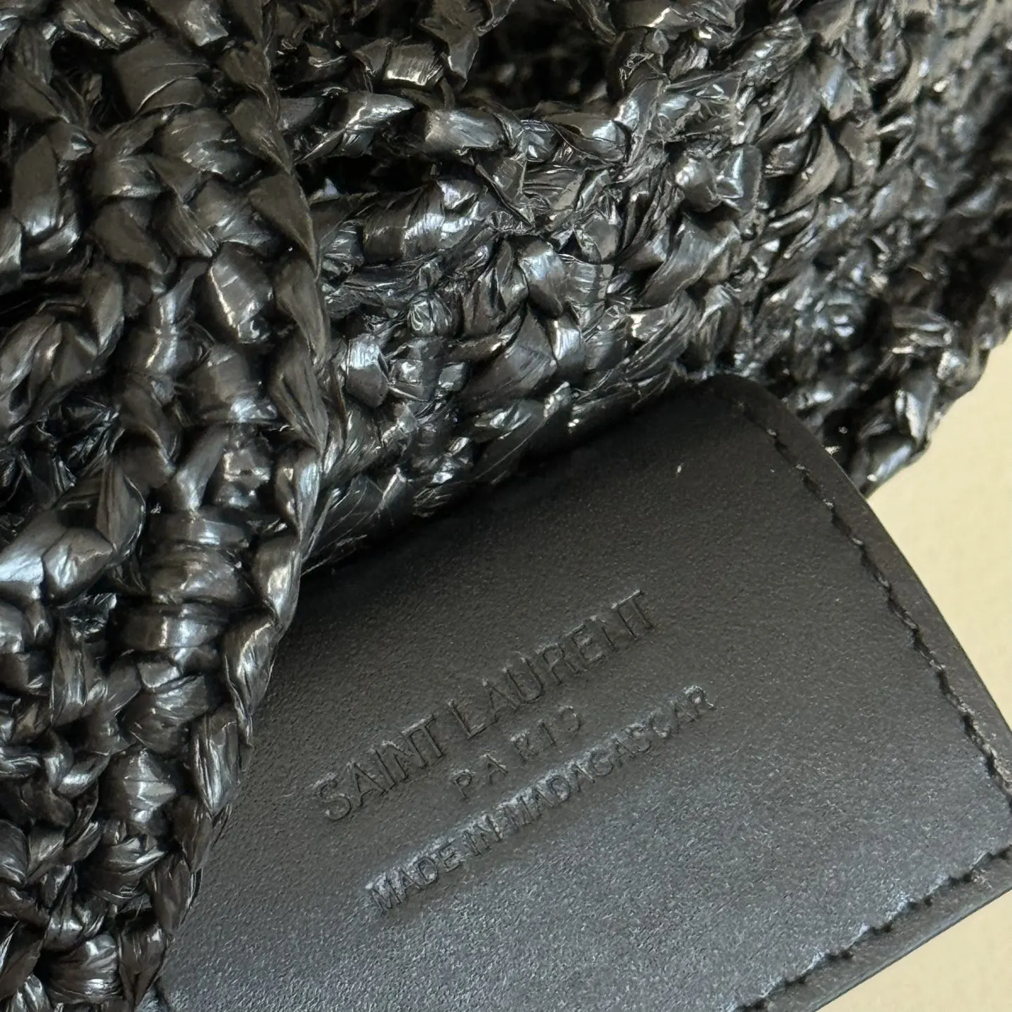 Saint Laurent YSL Women Oxalis Bag in Raffia Macramé - image 7