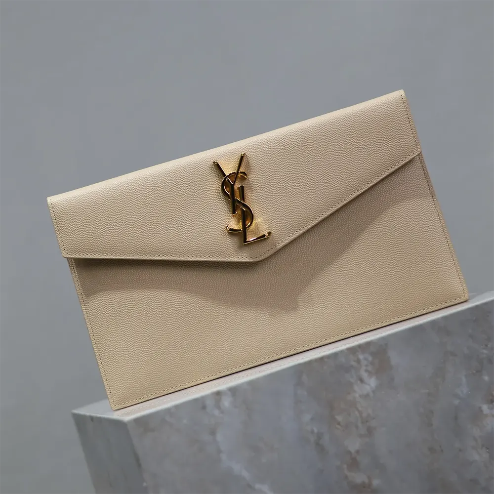 Saint Laurent YSL Women Uptown Pouch in Grain De Poudre Embossed Leather - image 4