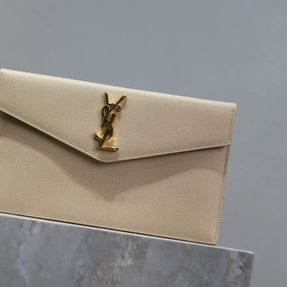 Saint Laurent YSL Women Uptown Pouch in Grain De Poudre Embossed Leather - image 7