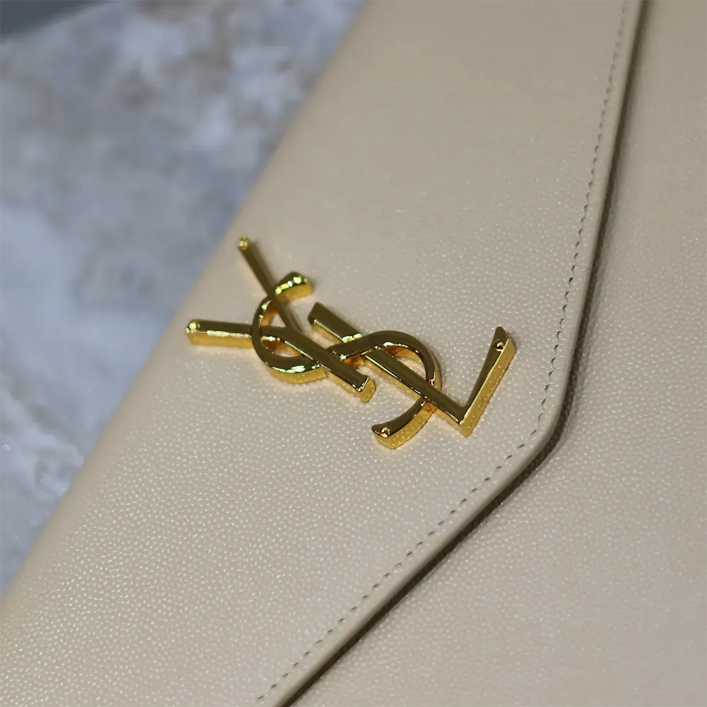Saint Laurent YSL Women Uptown Pouch in Grain De Poudre Embossed Leather - image 9