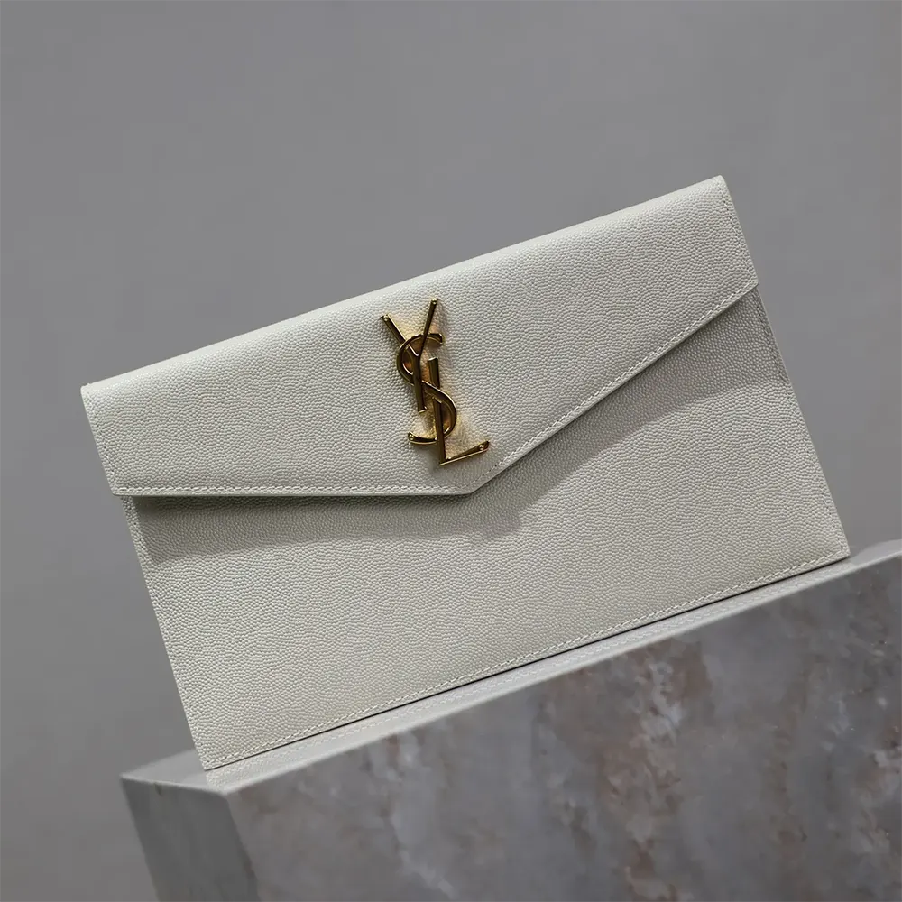 Saint Laurent YSL Women Uptown Pouch in Grain De Poudre Embossed Leather - image 5