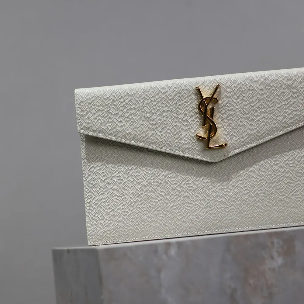 Saint Laurent YSL Women Uptown Pouch in Grain De Poudre Embossed Leather - image 7