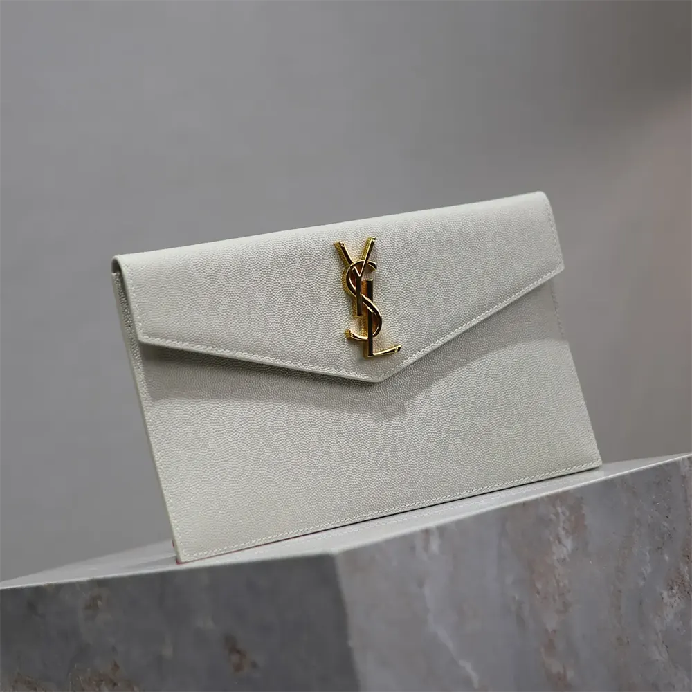 Saint Laurent YSL Women Uptown Pouch in Grain De Poudre Embossed Leather - image 4