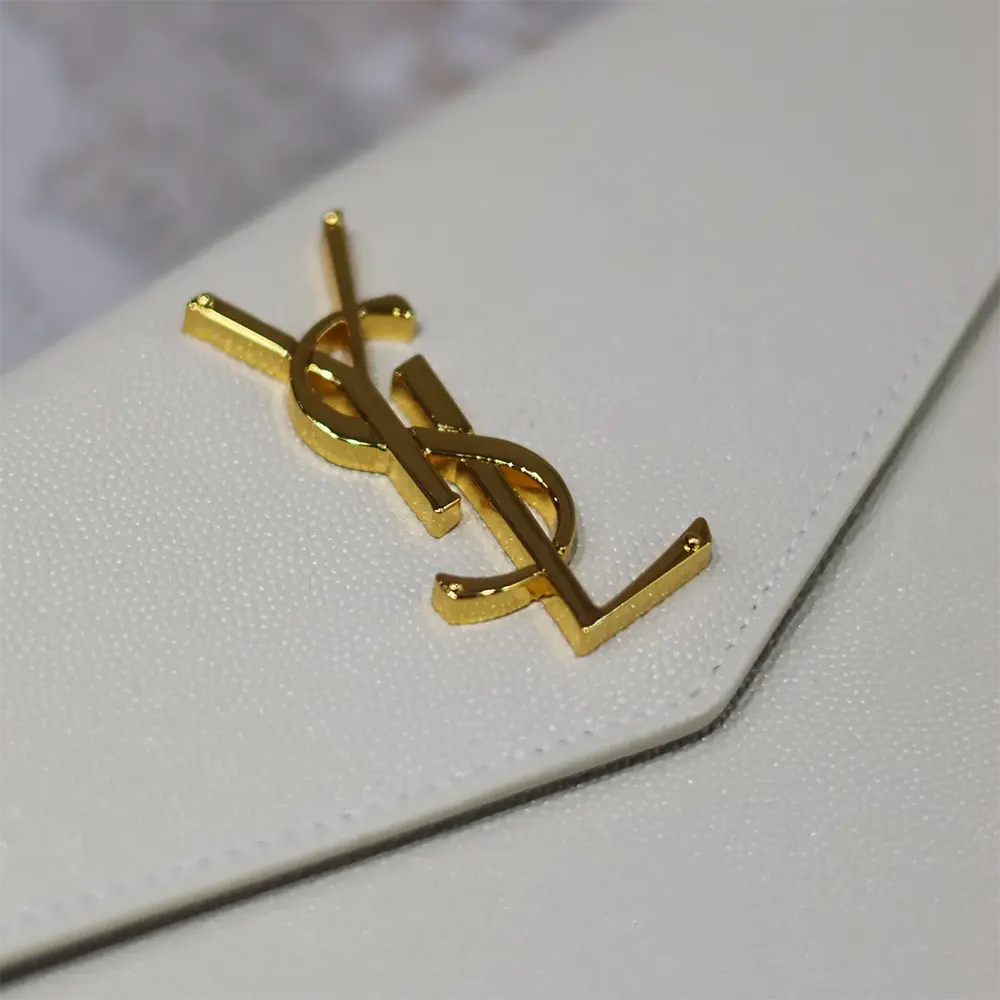Saint Laurent YSL Women Uptown Pouch in Grain De Poudre Embossed Leather - image 9