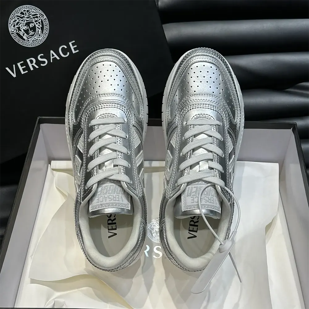 Versace Unisex Metallic Greca Odissea Sneakers - image 4