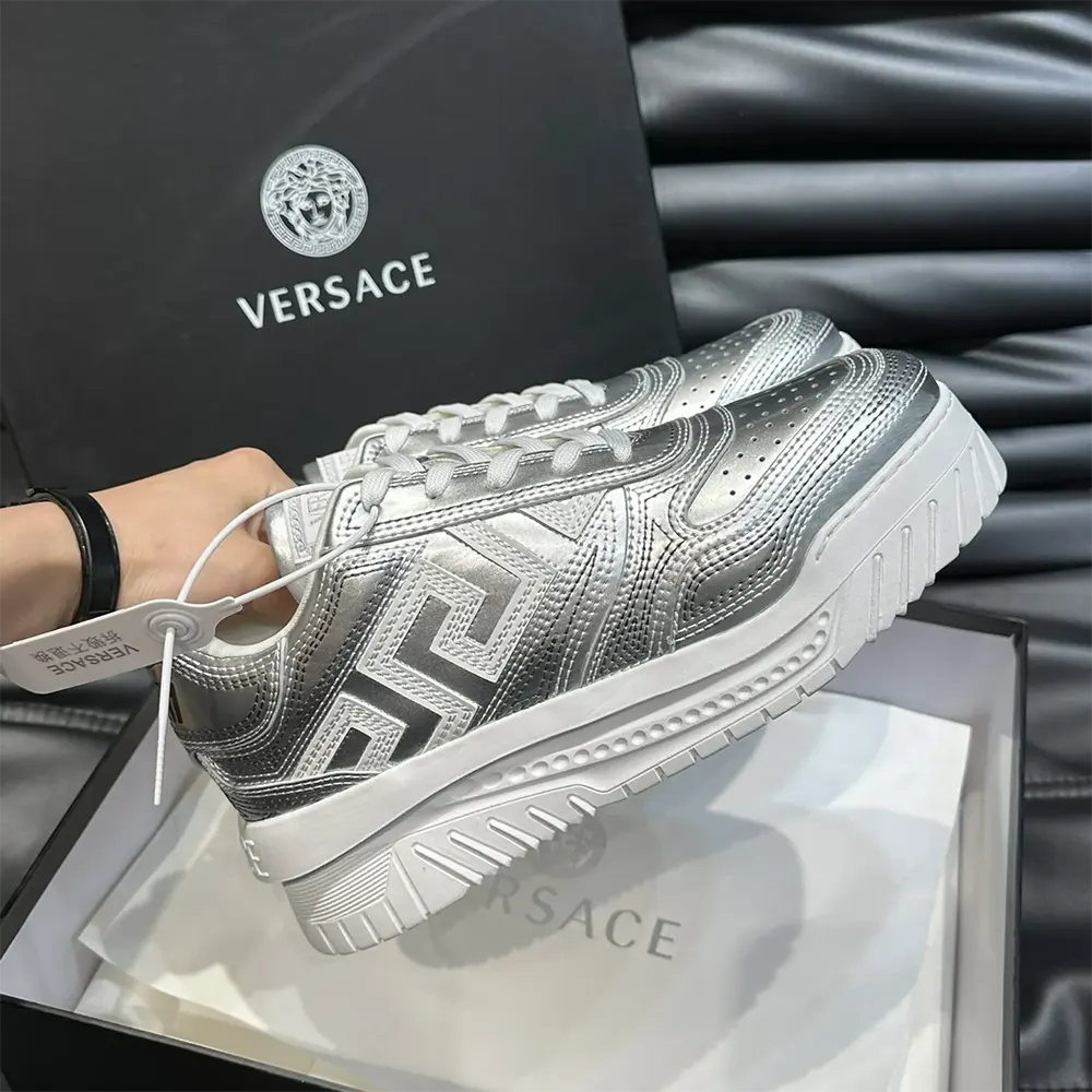 Versace Unisex Metallic Greca Odissea Sneakers - image 7