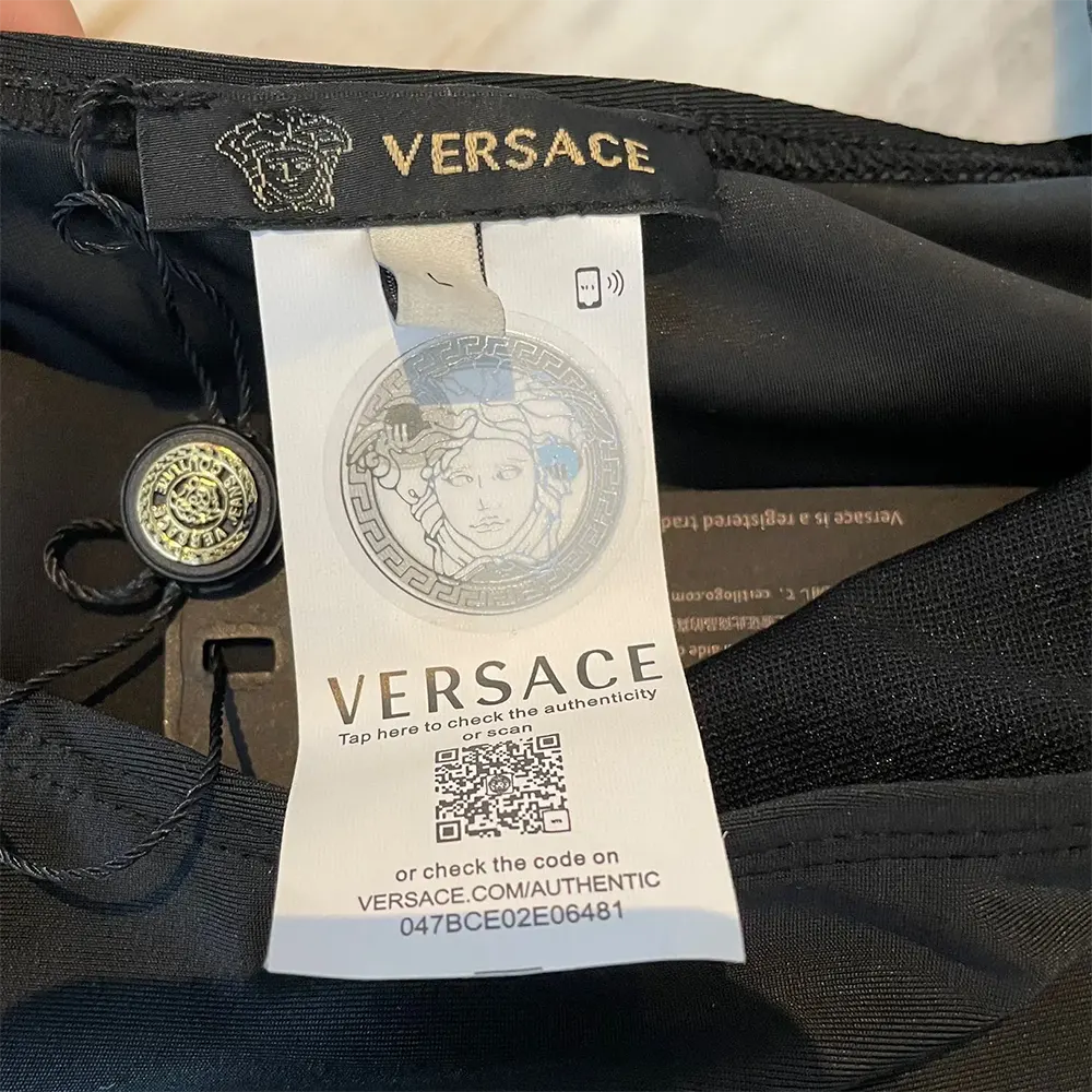 Versace Women Greca Border One Piece Swimsuit-Black - image 7