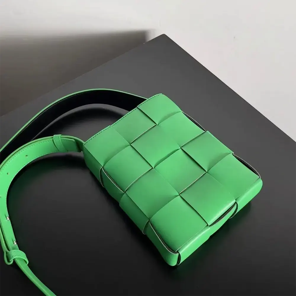 Bottega Veneta Unisex Mini Cassette Cross-Body Bag-Green - image 4