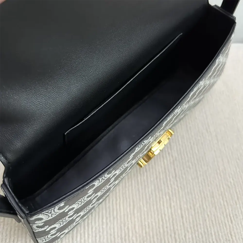 Celine Women Medium Celine Lola Bag in Triomphe Canvas Two-tone 115532FQO.38NO - image 10