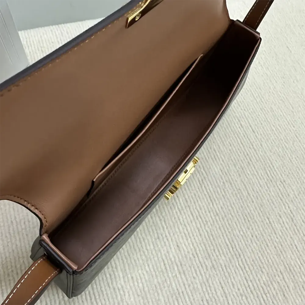 Celine Women Medium Celine Lola Bag in Triomphe Canvas and Calfskin - image 10