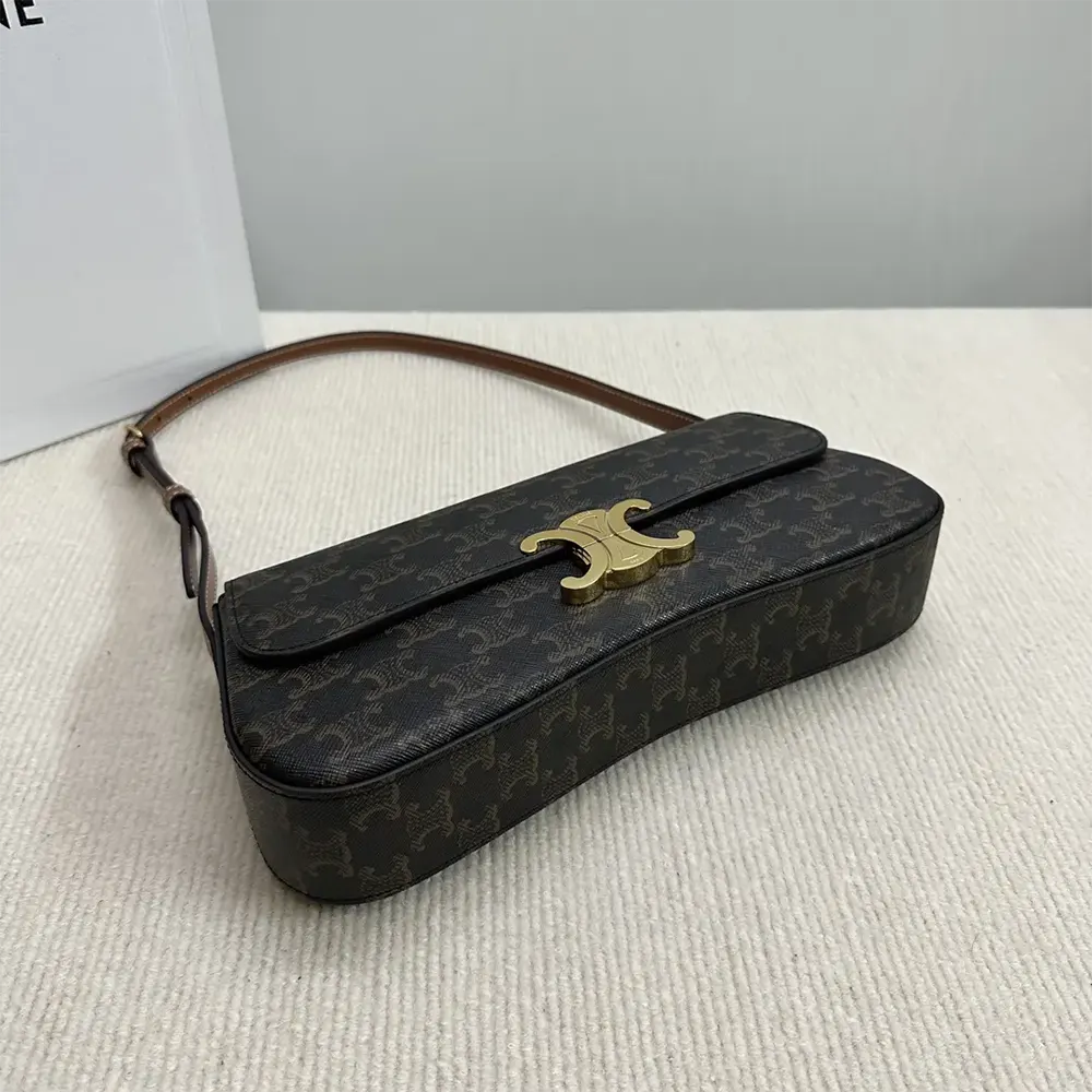 Celine Women Medium Celine Lola Bag in Triomphe Canvas and Calfskin - image 5