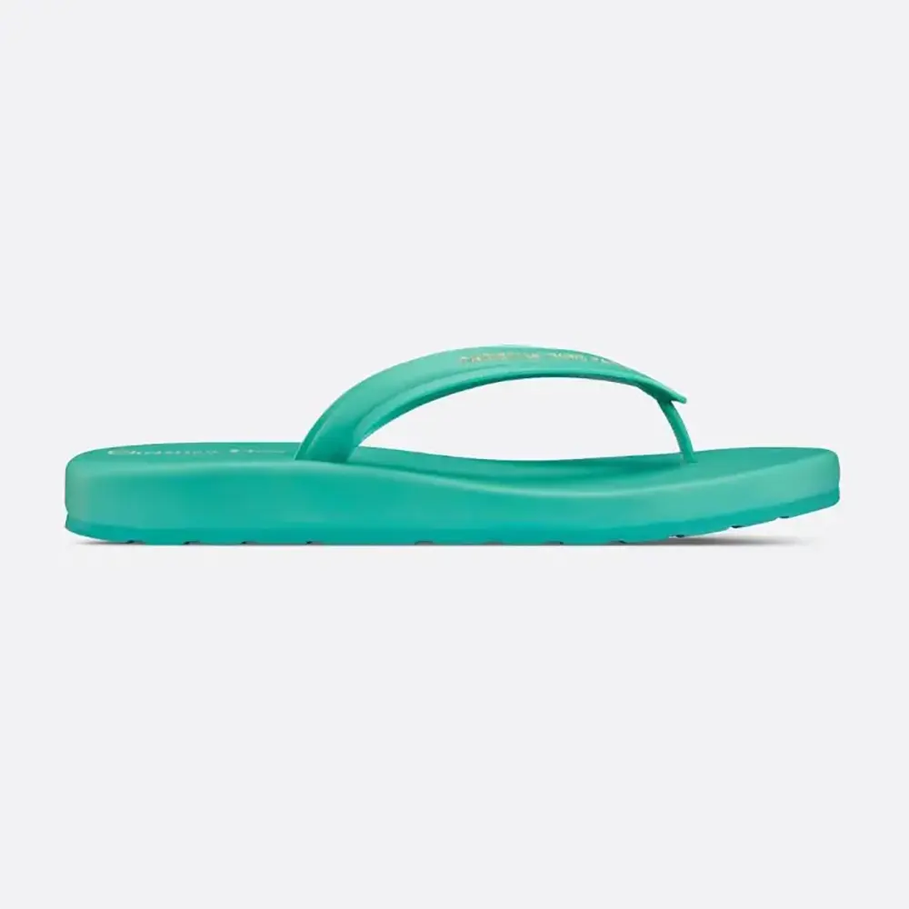 Dior Women Diorsea Thong Sandal Aquamarina side view on white background