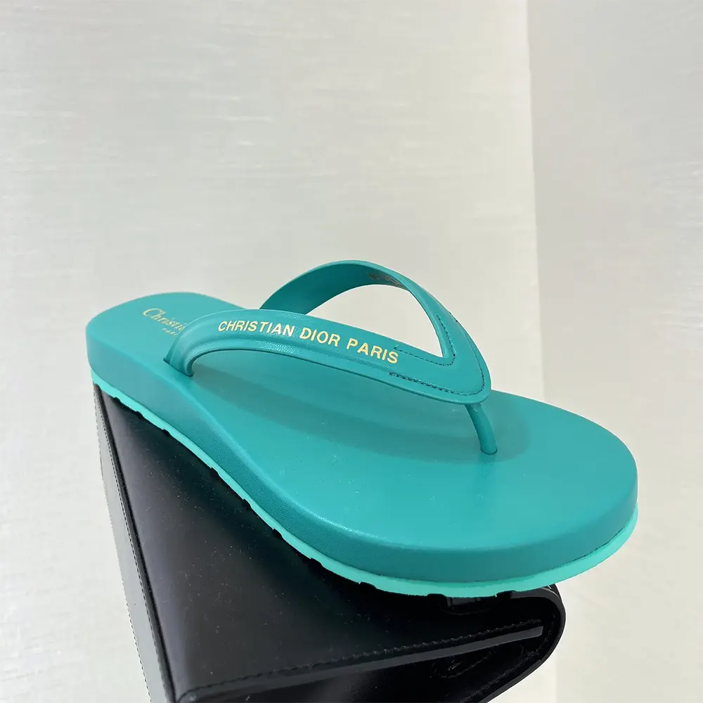 Dior Women Diorsea Thong Sandal Aquamarina Leather-Effect Fabric - image 7
