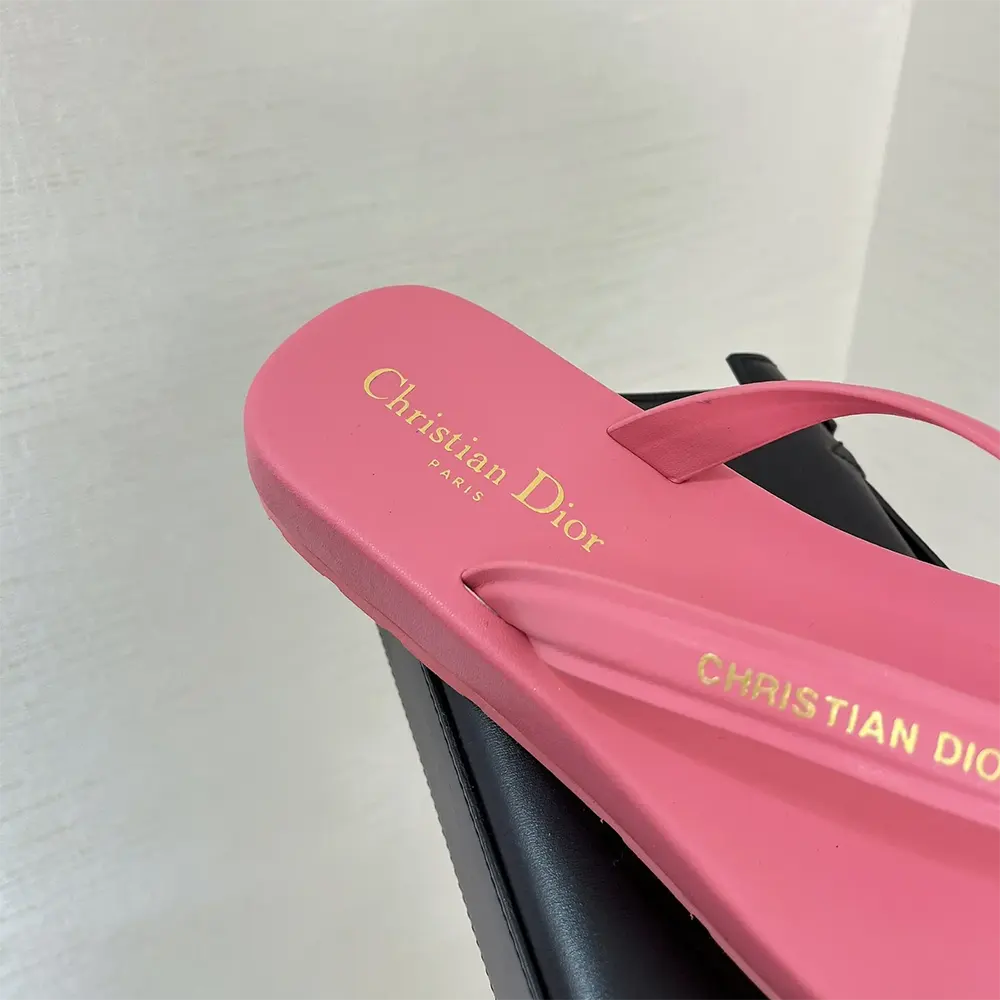 Dior Women Diorsea Thong Sandal Candy Pink Leather-Effect Fabric - image 9