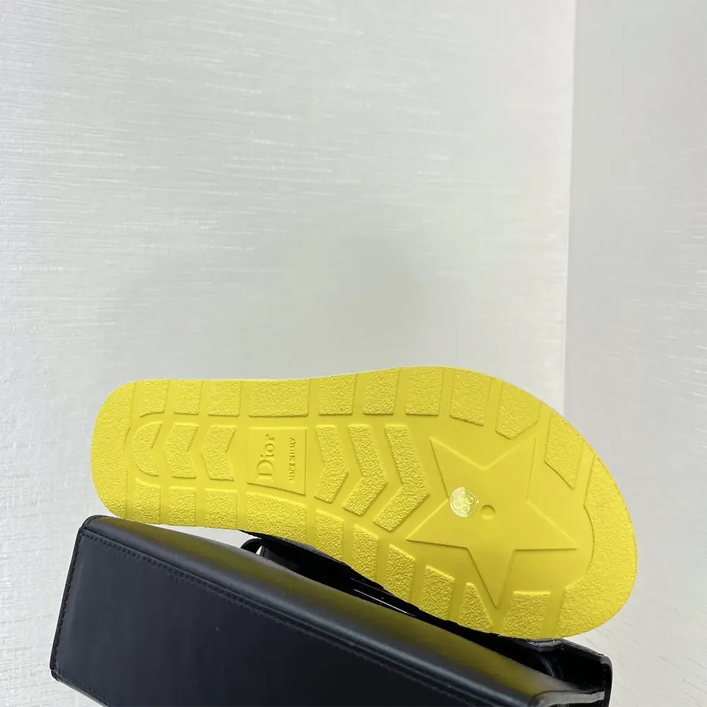 Dior Women Diorsea Thong Sandal Lemon Yellow Leather-Effect Fabric - image 10