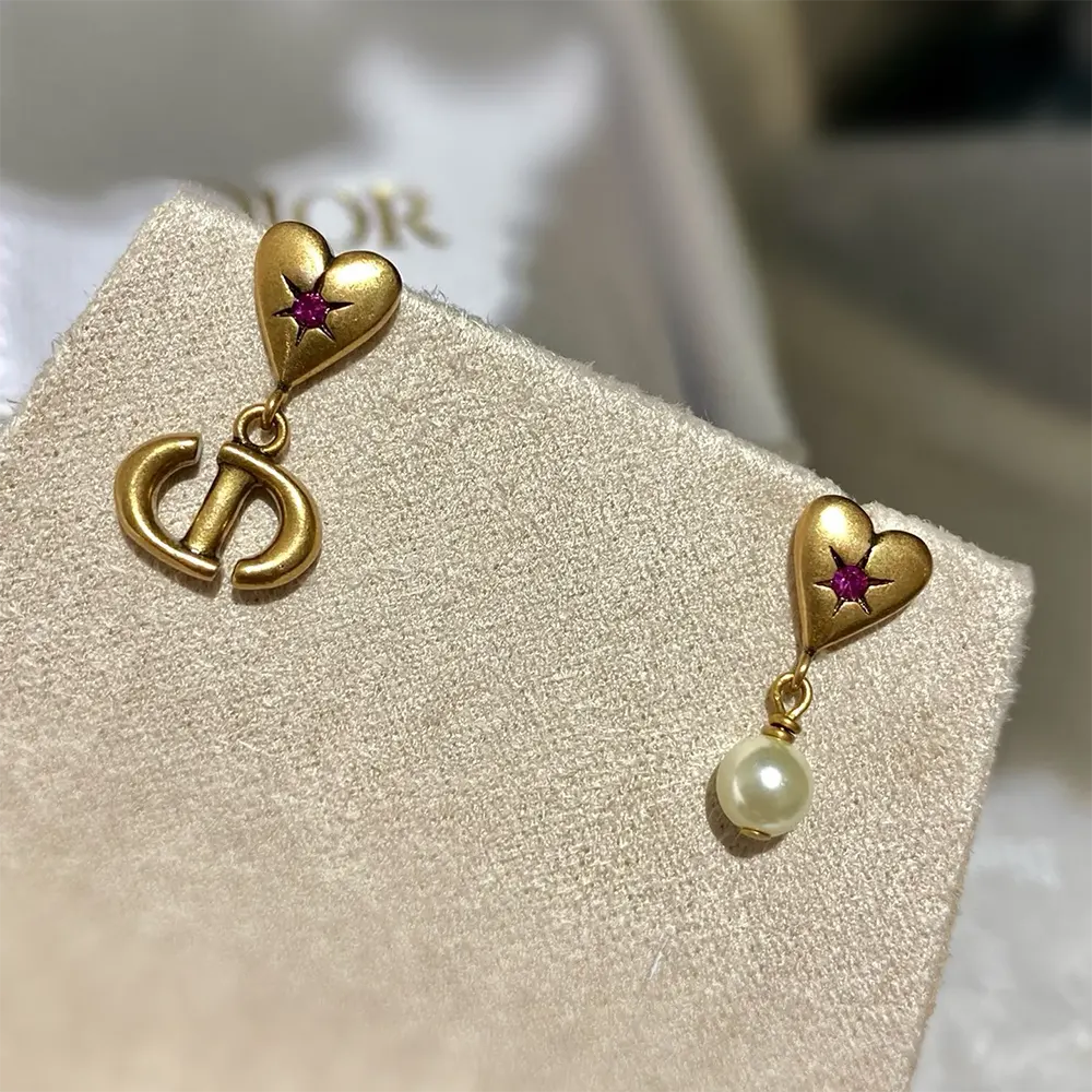 Dior Women Lucky Charms Earrings Antique Gold-Finish Metal - image 5
