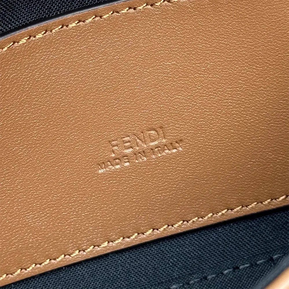 Fendi Women Baguette Phone Pouch Brown Nappa Leather Pouch - image 9