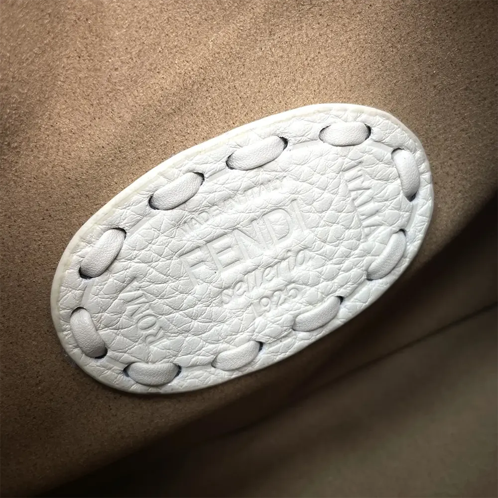 Fendi Women Mini Fendessence Small Ice White Selleria Bag with 264 Hand-sewn Topstitches - image 10