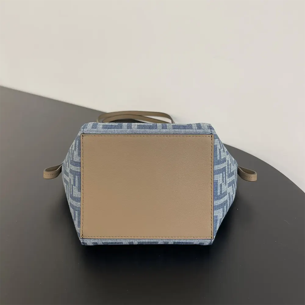 Fendi Women Origami Mini Light Blue FF Denim Fabric Mini Bag that Can be Transformed - image 6
