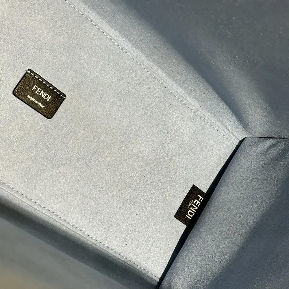 Fendi Women Sunshine Medium Light Blue Denim Shopper Bag - image 10