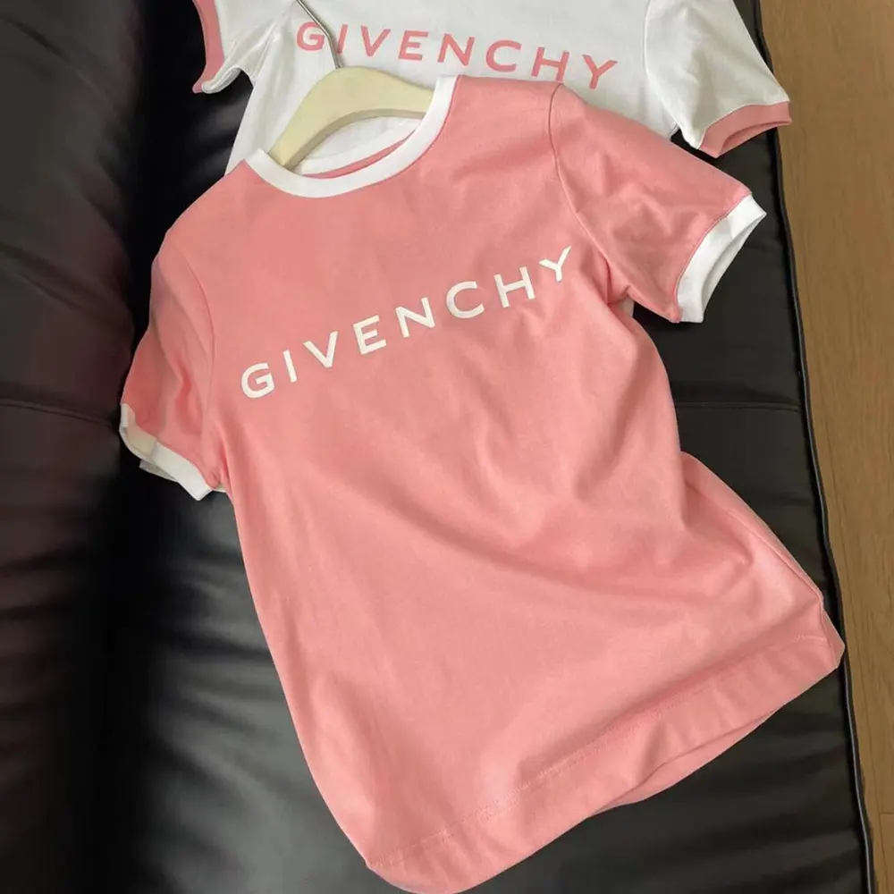 Givenchy Women Archetype Slim Fit T-shirt in Cotton-Pink/White - image 4