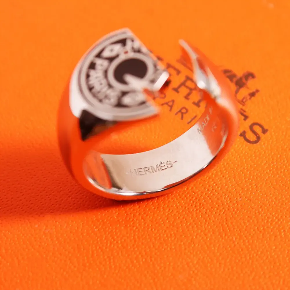 Hermes Unisex Carrousel Ring - image 5