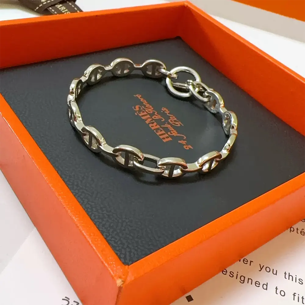 Hermes Unisex Chaine D Ancre Enchainee Bracelet Small Model - image 7