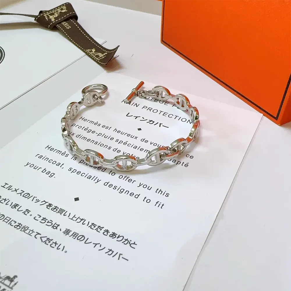 Hermes Unisex Chaine D Ancre Enchainee Bracelet Small Model - image 5