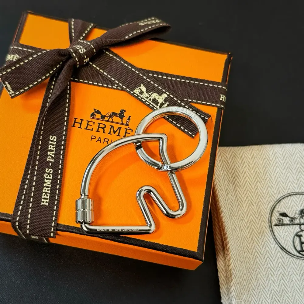 Hermes Unisex Cheva Key Ring - image 5