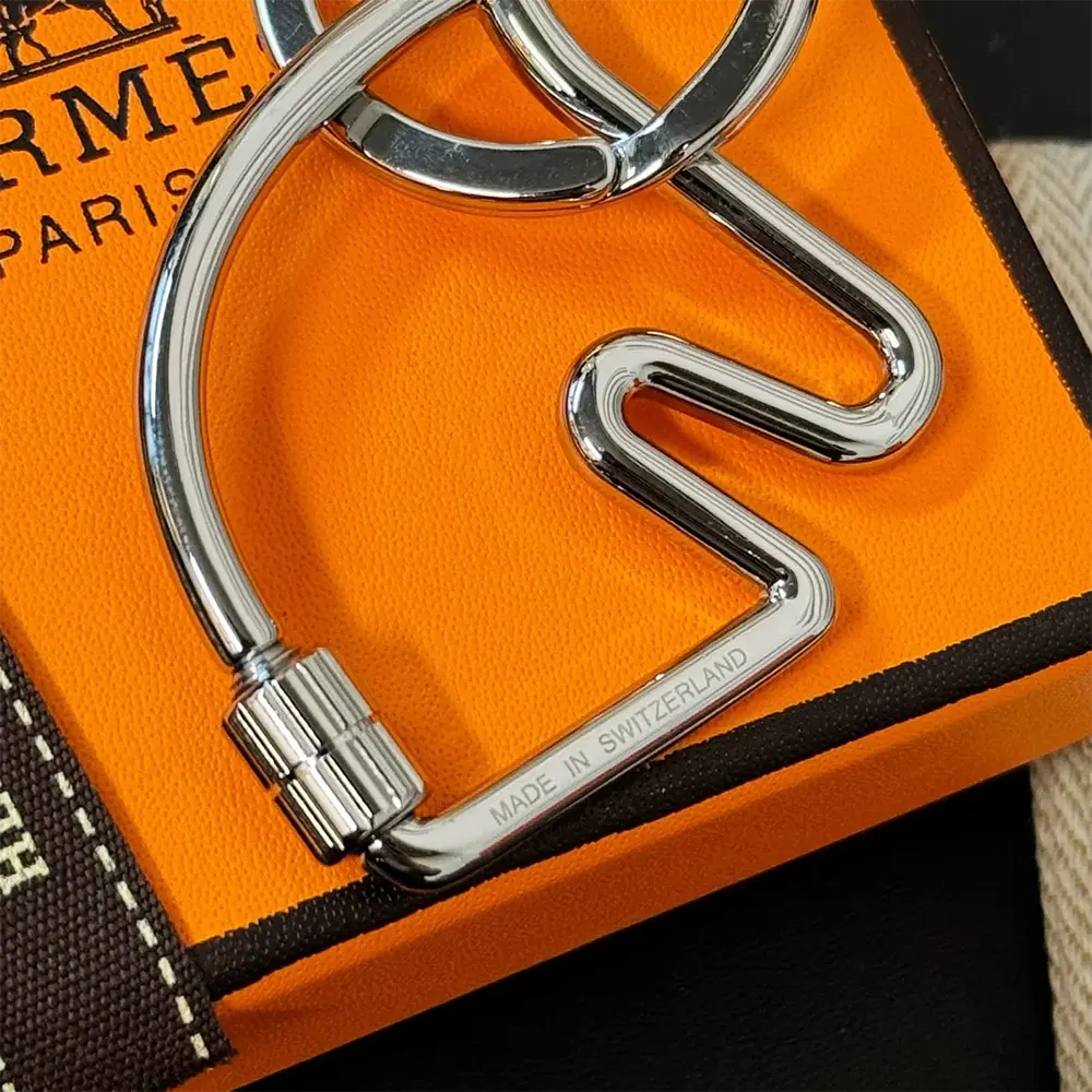Hermes Unisex Cheva Key Ring - image 8