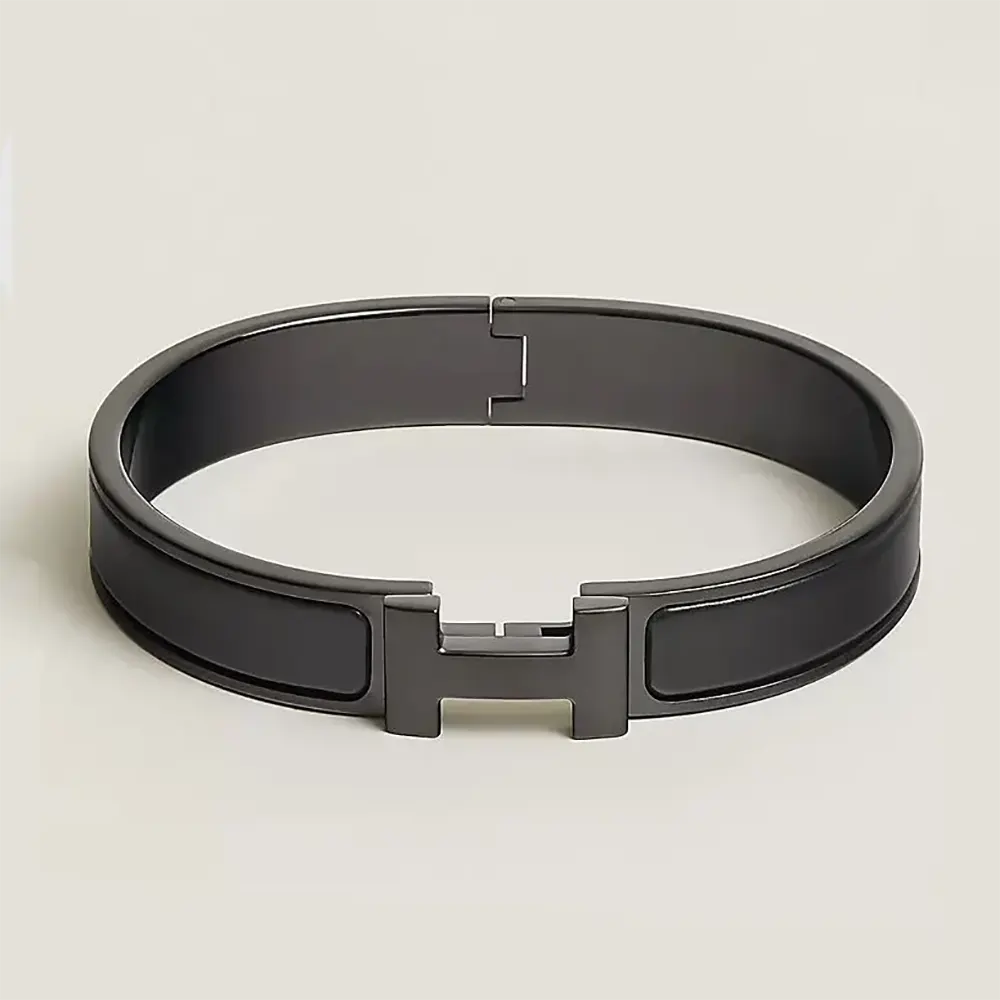 Hermes Unisex Clic HH So Black Bracelet