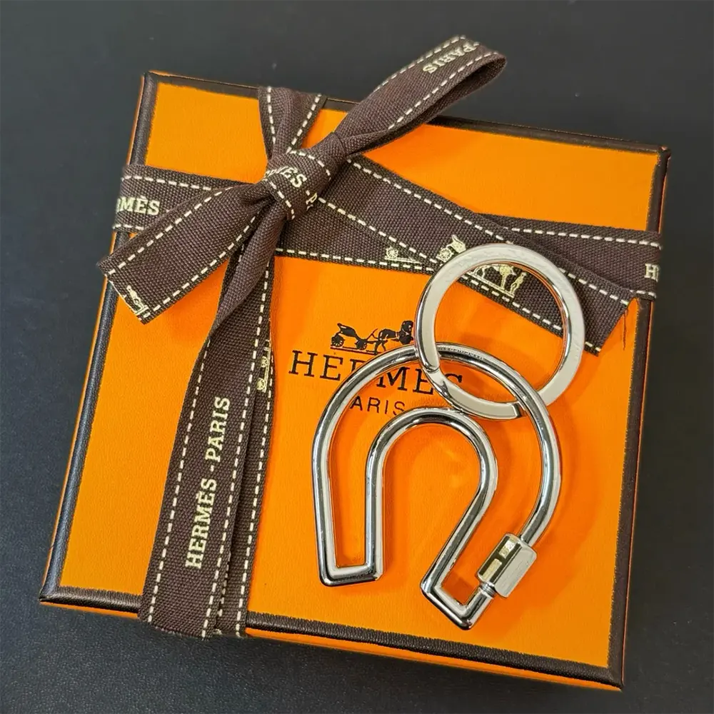 Hermes Unisex Fer A Cheval Key Ring - image 4
