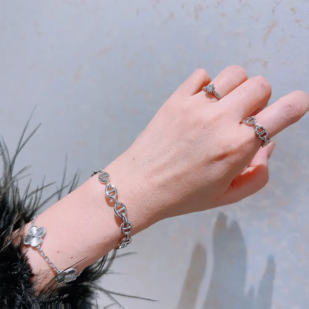 Hermes Women Chaine D Ancre Enchainee Ring Small Model - image 8