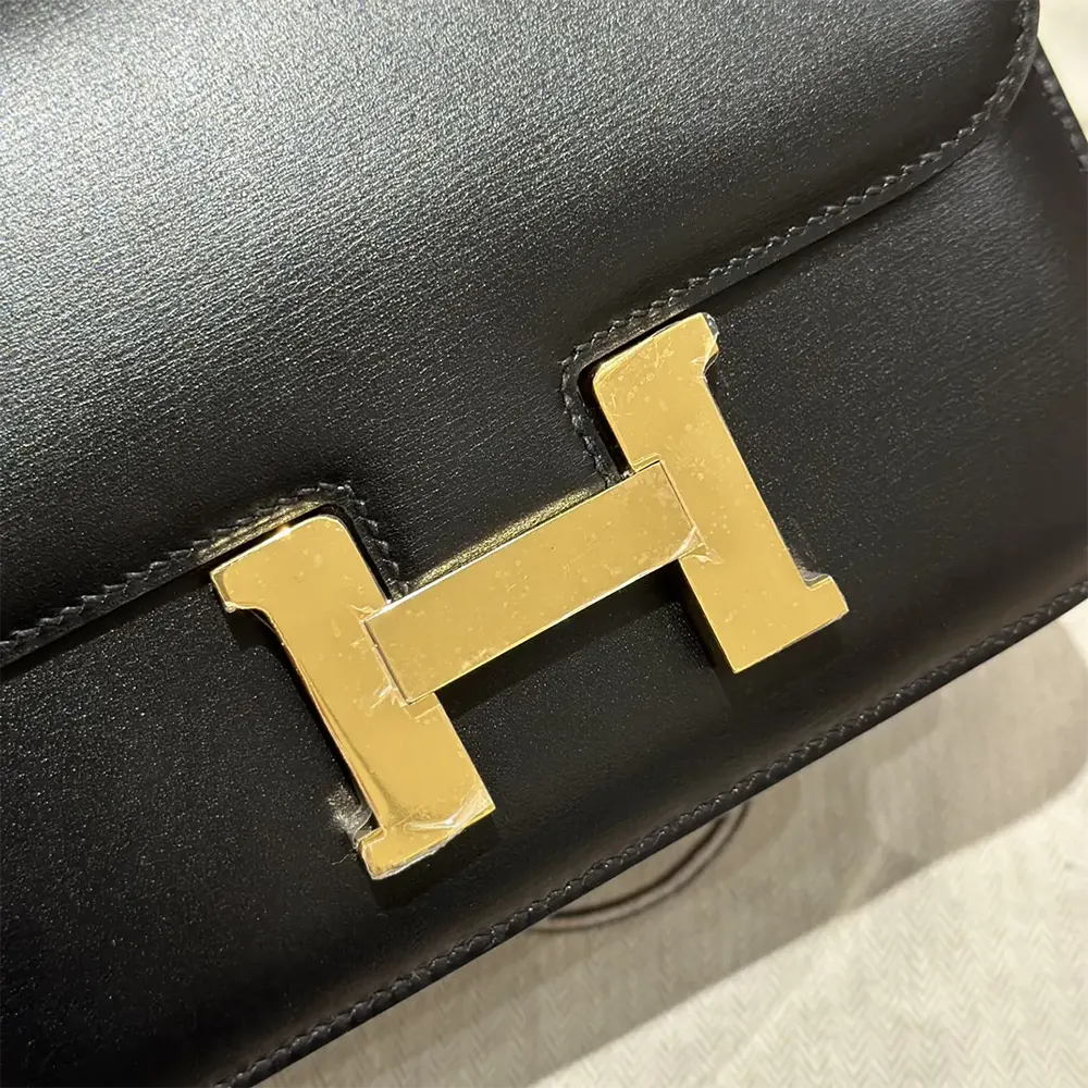 Hermes Women Constance 18 Bag Box Calf Leather-Black - image 10