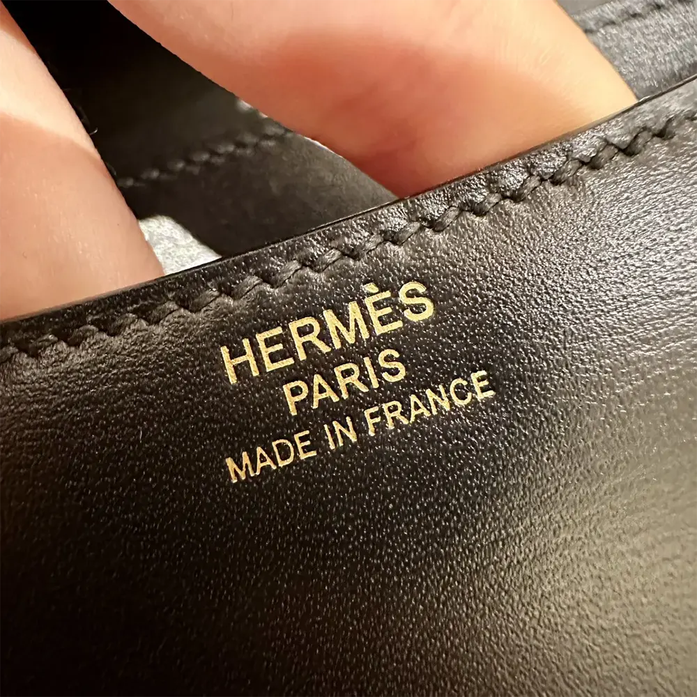 Hermes Women Constance 18 Bag Box Calf Leather-Black - image 8