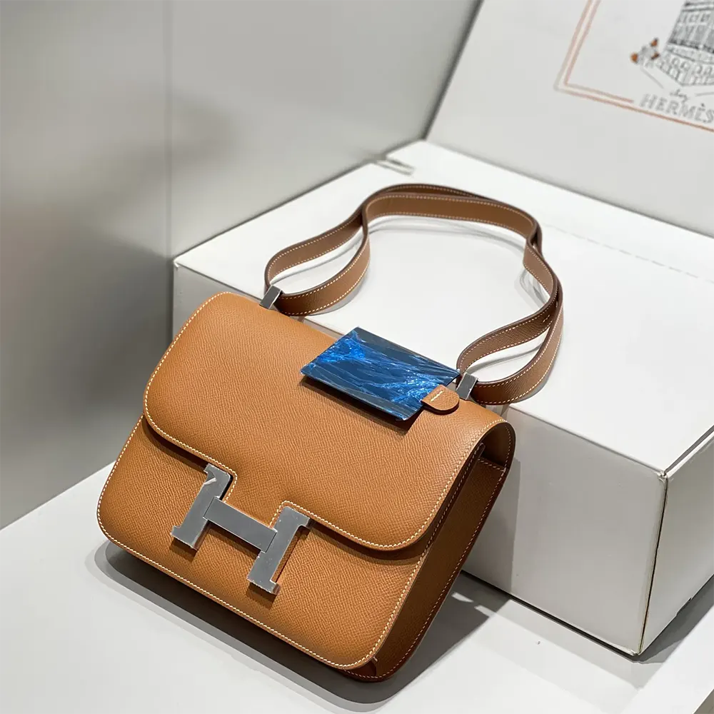 Hermes Women Constance 18 Bag Epsom Leather-Brown/Silver - image 6
