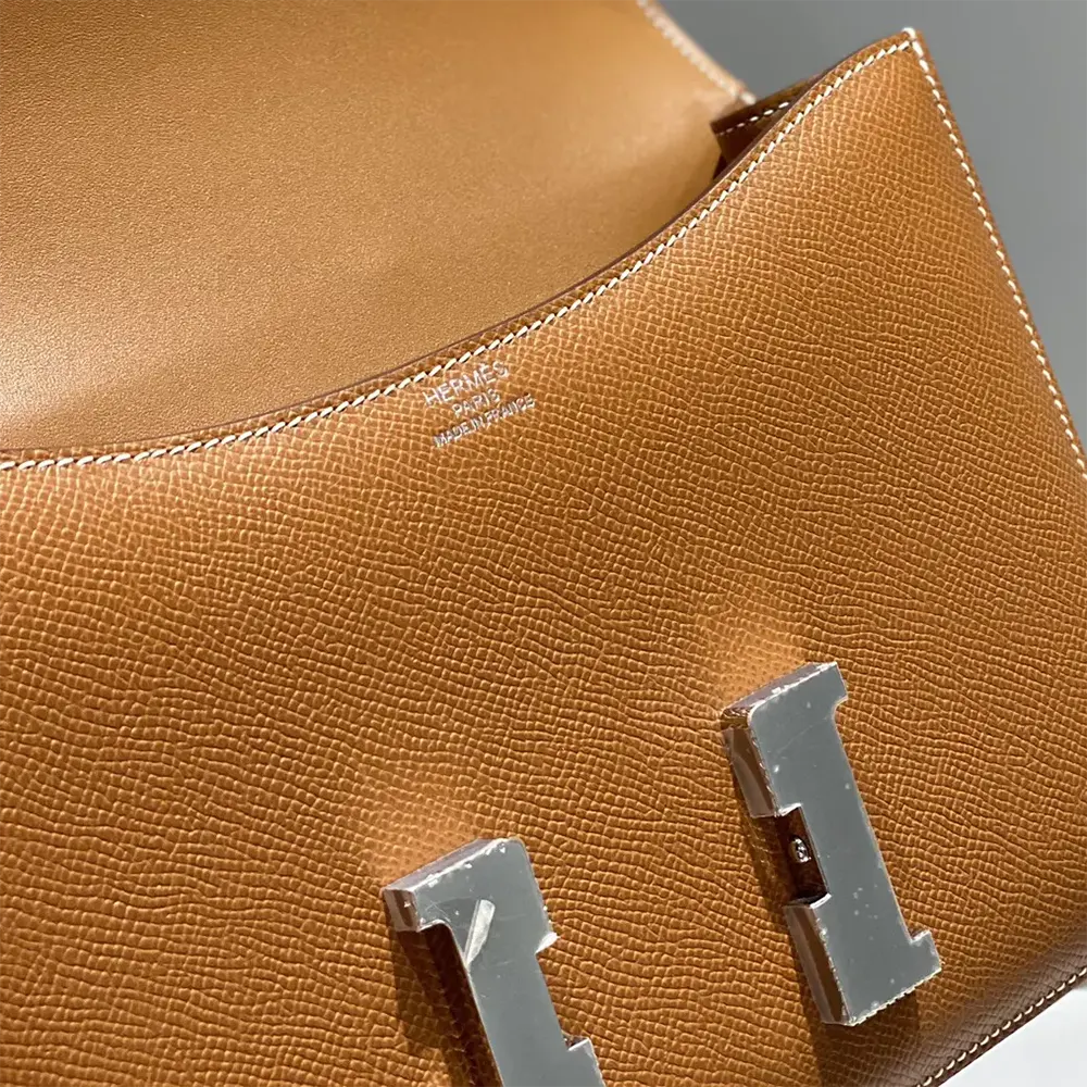 Hermes Women Constance 18 Bag Epsom Leather-Brown/Silver - image 9