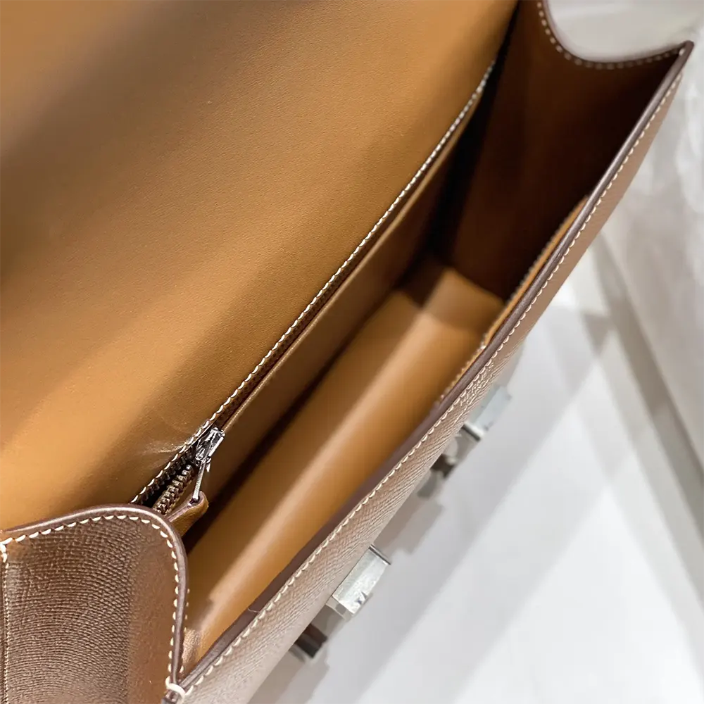 Hermes Women Constance 18 Bag Epsom Leather-Brown/Silver - image 8