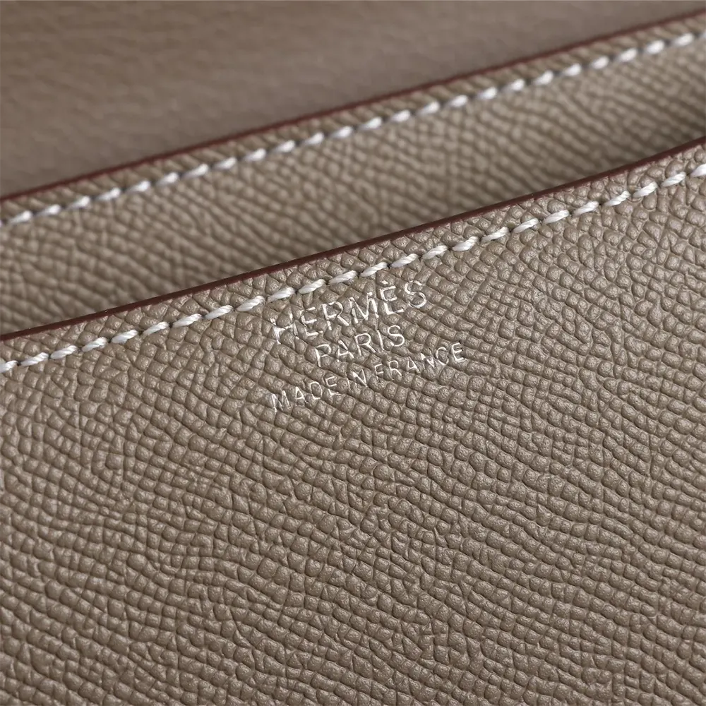 Hermes Women Constance 19 Bag Epsom Leather-Grey/Gold - image 7