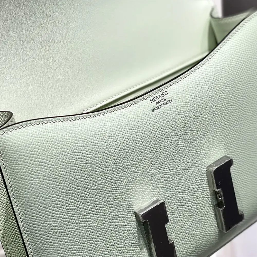 Hermes Women Constance 18 Bag Epsom Leather-Lime/Silver - image 10
