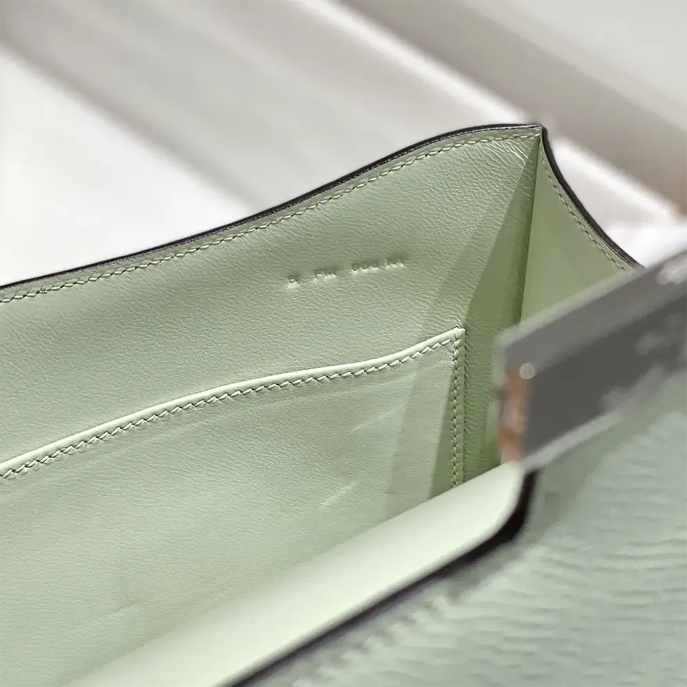 Hermes Women Constance 18 Bag Epsom Leather-Lime/Silver - image 9