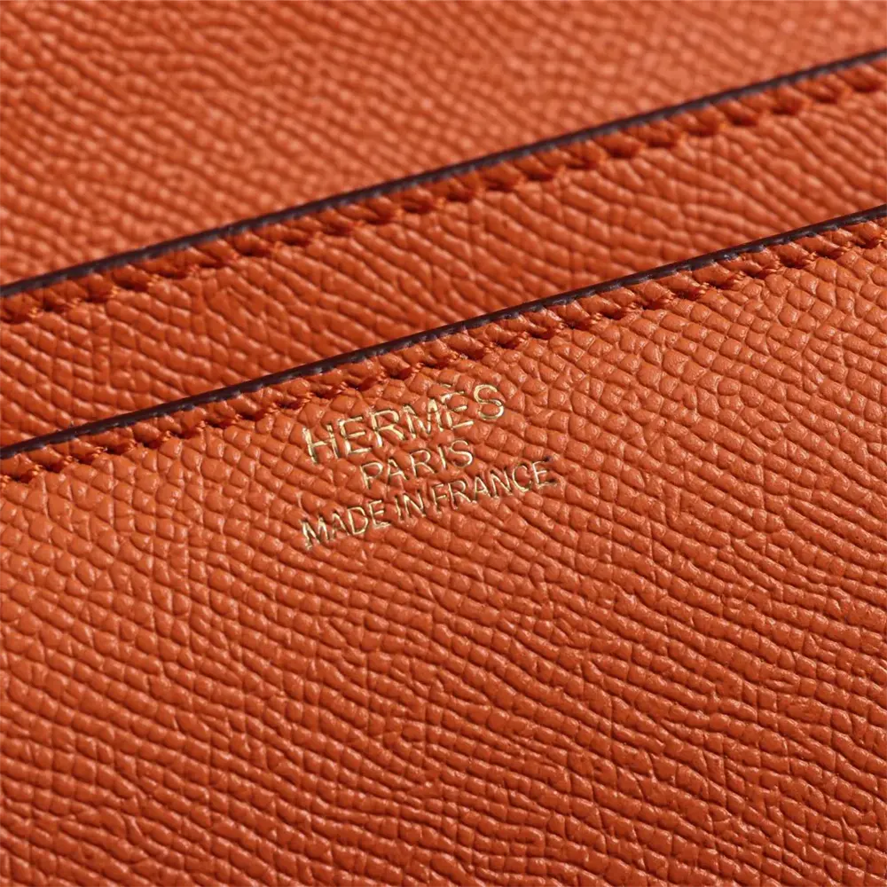 Hermes Women Constance 18 Bag Epsom Leather-Orange/Gold - image 8